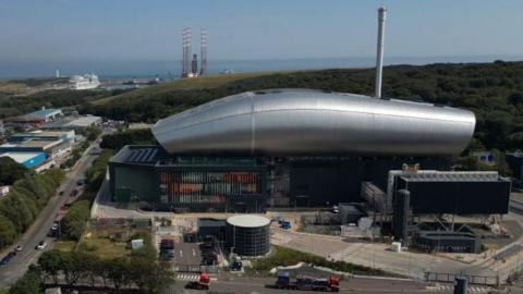 Image from height of the NESS Energy from Waste facility in Aberdeen