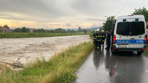 High river levels in Poland