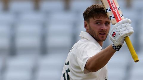 Joe Clarke in action for Nottinghamshire