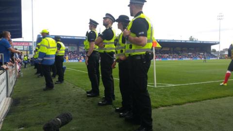 Police at the Ross County match