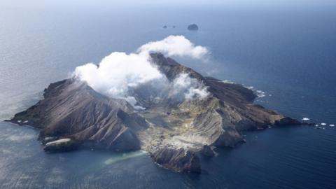 White Island Whakaari Volcano in New Zealand