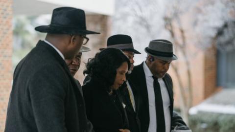 Tyre Nichols's family arrives at the funeral
