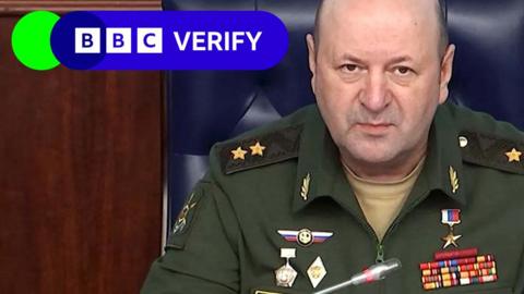 Lieutenant General Igor Kirillov attends a press conference in Moscow, Russia