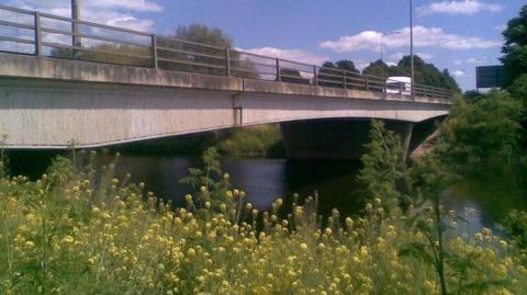 A bridge over the River Nene.