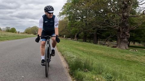 Pete Tong, riding in Richmond Park, says cycling has been the "antidote" to the late nights and constant travelling of life as an international DJ 
