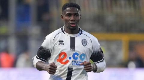 Augustus Kargbo playing for Italian side Cesena