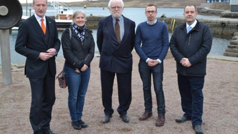 Panellists on the Shetland Islands hustings
