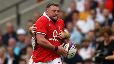 Wales hooker Sam Parry in action against England