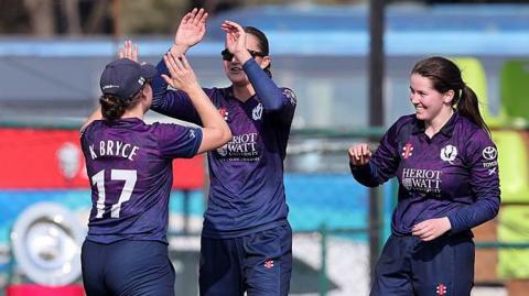 Scotland players celebrating