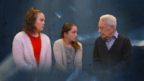 Jan and his granddaughters