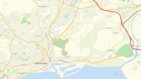 map o Abertawe