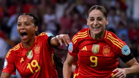 Spain celebrate