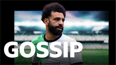 Mohamed Salah featuring on the BBC Gossip column graphic
