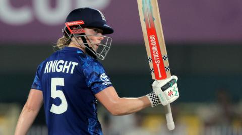 Heather Knight celebrates her half-century