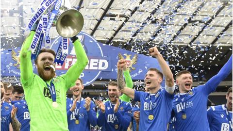 St Johnstone celebrate