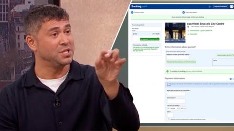 Rav Wilding and a fake Booking.com site