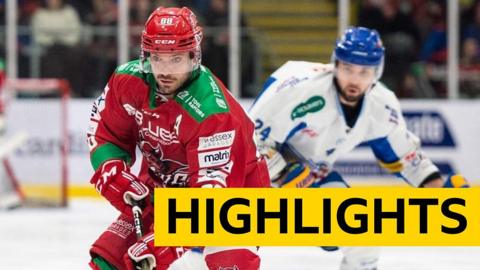 Joey Martin in action for Cardiff Devils against Fife Flyers