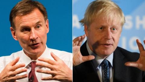 Jeremy Hunt and Boris Johnson