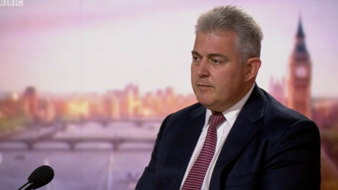 Brandon Lewis appearing on the Andrew Marr Show on 27 June, 2021