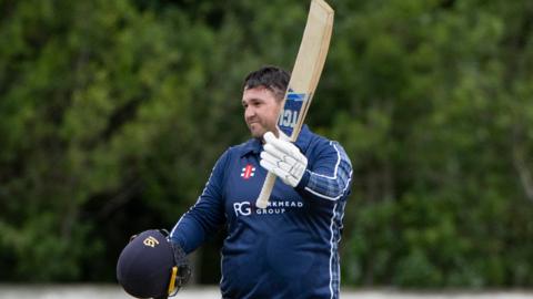 Opening batter Ollie Hairs made 127 for Scotland