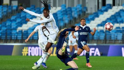 Naomie Feller scores for Real Madrid against Paris FC