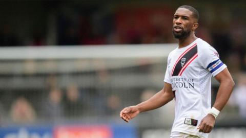 Tendayi Darikwa in action for Lincoln City