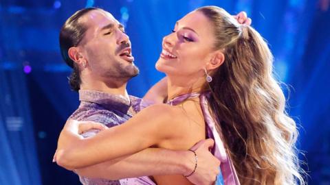 Zara McDermott and Graziano Di Prima dancing on Strictly