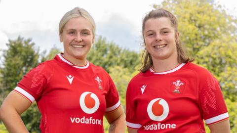 New Wales Senior Women co-captains Alex Callender, left, and Kate Williams