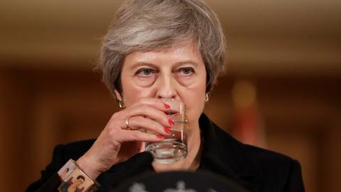 UK Prime Minister Theresa May inside 10 Downing Street, 15 November