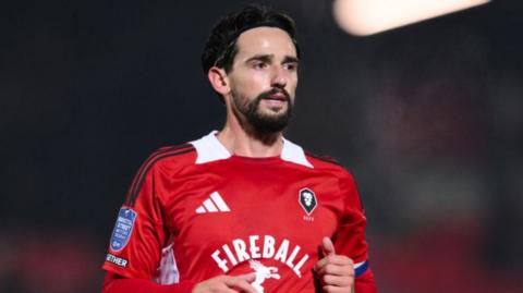 Liam Shephard during his time with Salford City