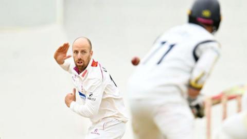 Somerset's England spinner Jack Leach