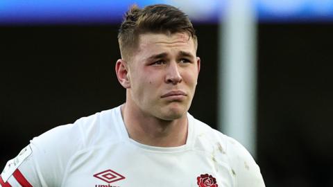 Freddie Steward is sent off for the England rugby team