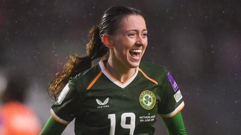 Abbie Larkin scored the second Irish goal