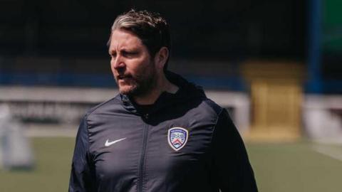 Coleraine manager Ruaidhri Higgins