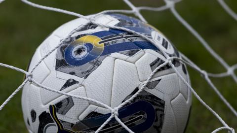 Close-up of a football