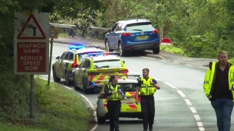 The crash happened on the B4309 between Furnace and Maengwynne housing estate