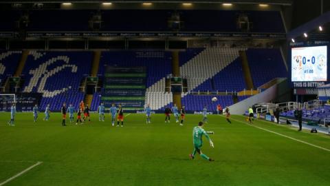 Promoted Coventry City have been playing in front of empty stadiums at St Andrew's since the Championship season began in September