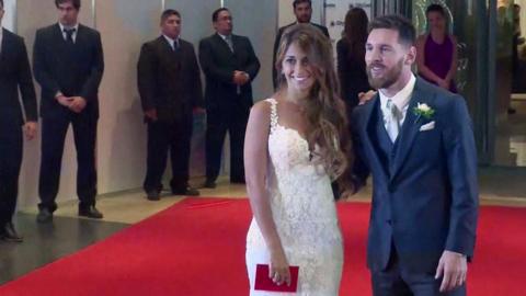 Lionel Messi ties the knot