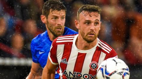 Jack Robinson in action for Sheffield United against Birmingham City