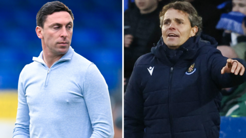 Ayr United boss Scott Brown and St Johnstone's Simo Valakari