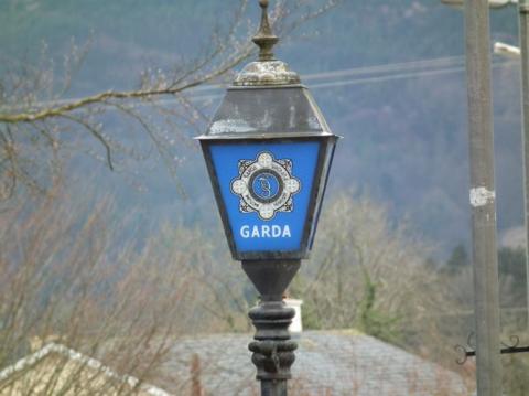 A Gardai lamppost 