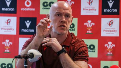 Steve Tandy speaks to media