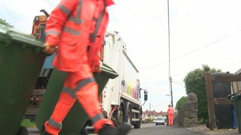 Bin crews found hidden asbestos