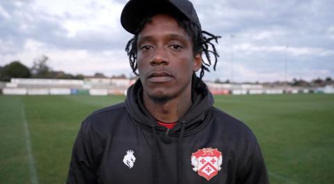 Nile Ranger at Kettering Town's Latimer Park ground