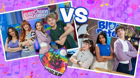 Team BP vs Team Eurovision in a quiz.