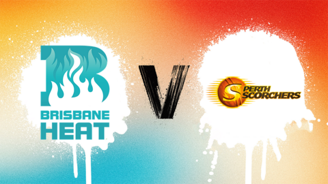 Brisbane Heat v Perth Scorchers badge graphic
