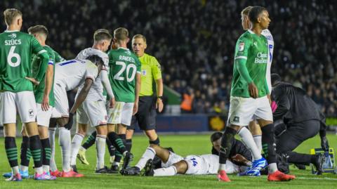 Tahith Chong was injured in a clash of heads