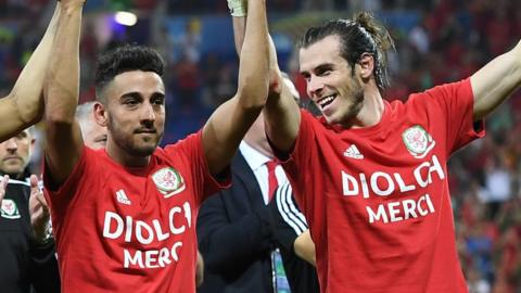 Gareth Bale and Neil Taylor