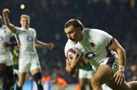 Ollie Sleightholme scores for England