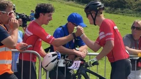 Jersey's cyclists celebrate winning gold